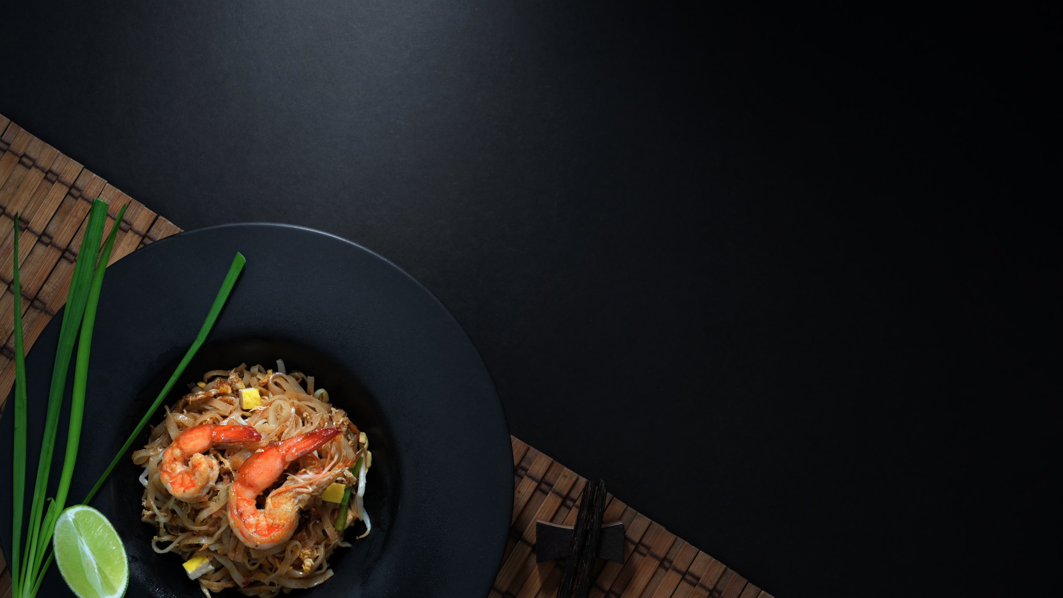 Black Ceramic Bowl With Food